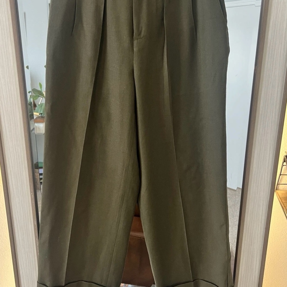 J. Crew women Dark Olive Dress Pants